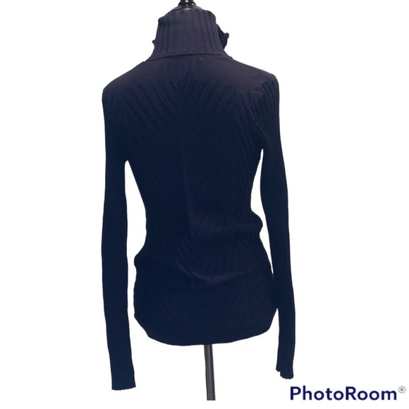 Athleta Womens Blue Long Sleeve Freestone Rib Zippy Jacket-Size Small - Picture 2 of 7